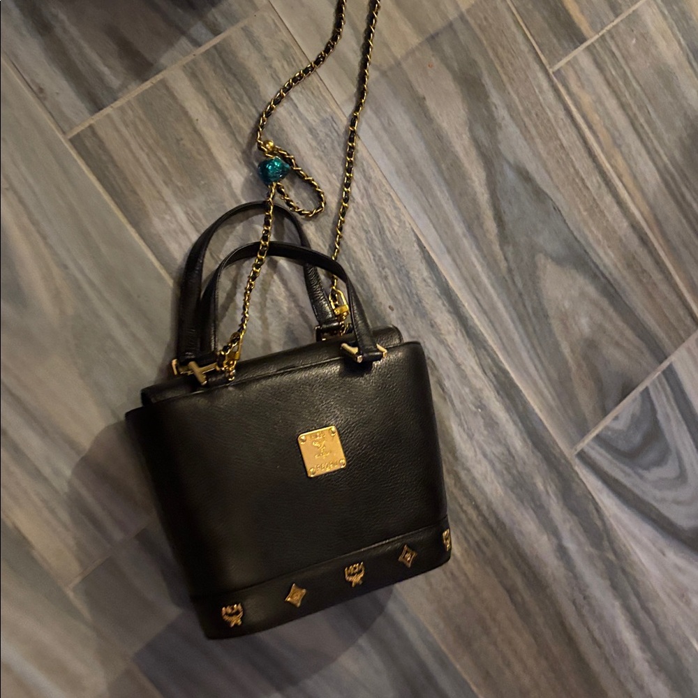 MCM Black Tote with Gold Detailing -Pristine Condition - Picture 1 of 16